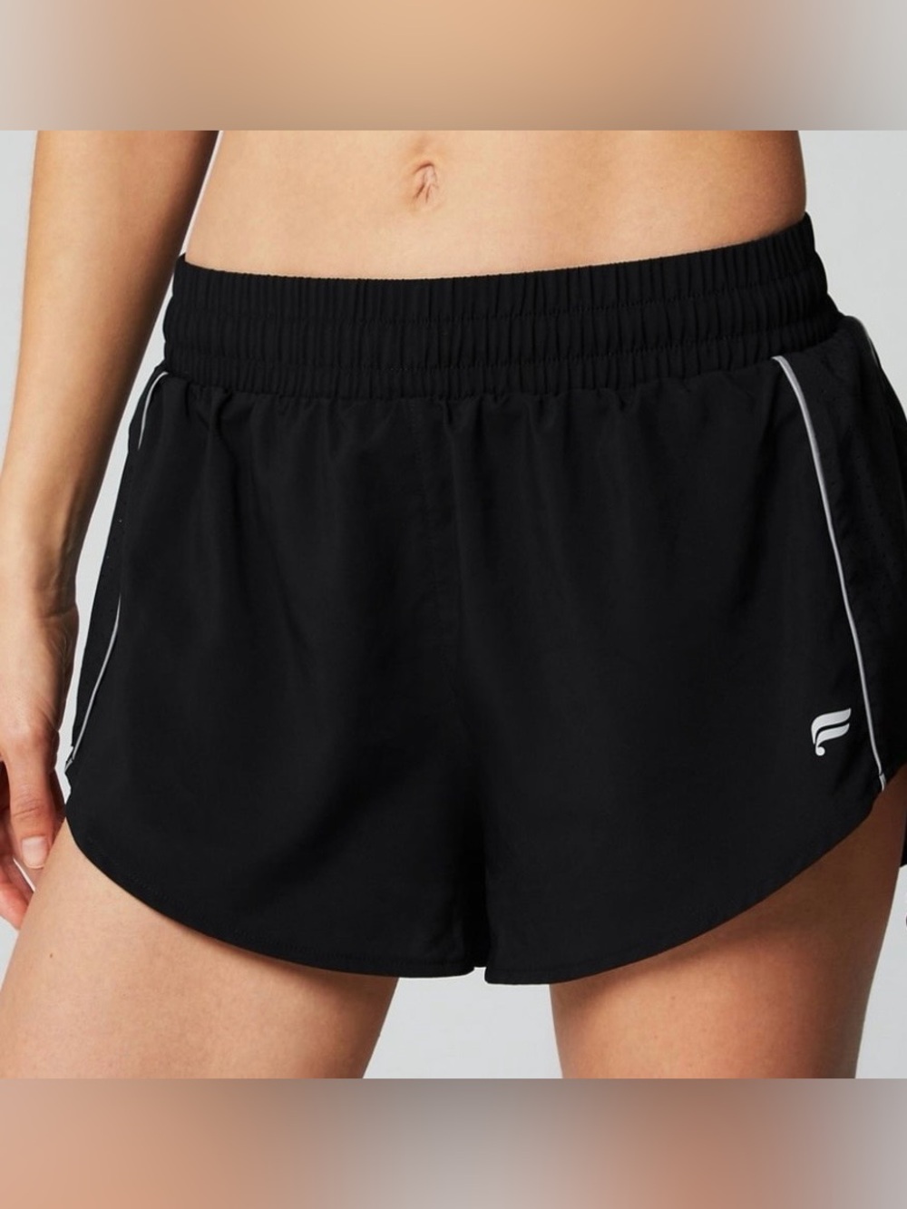 New with tags!  Fabletics Black Athletic Shorts with Elastic Waist